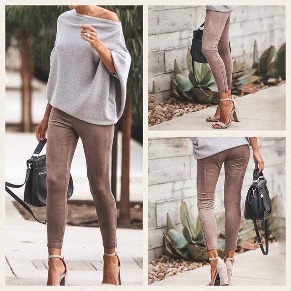 Boutique Pants - Farrah | Luxe Soft Faux Brushed Suede Leggings